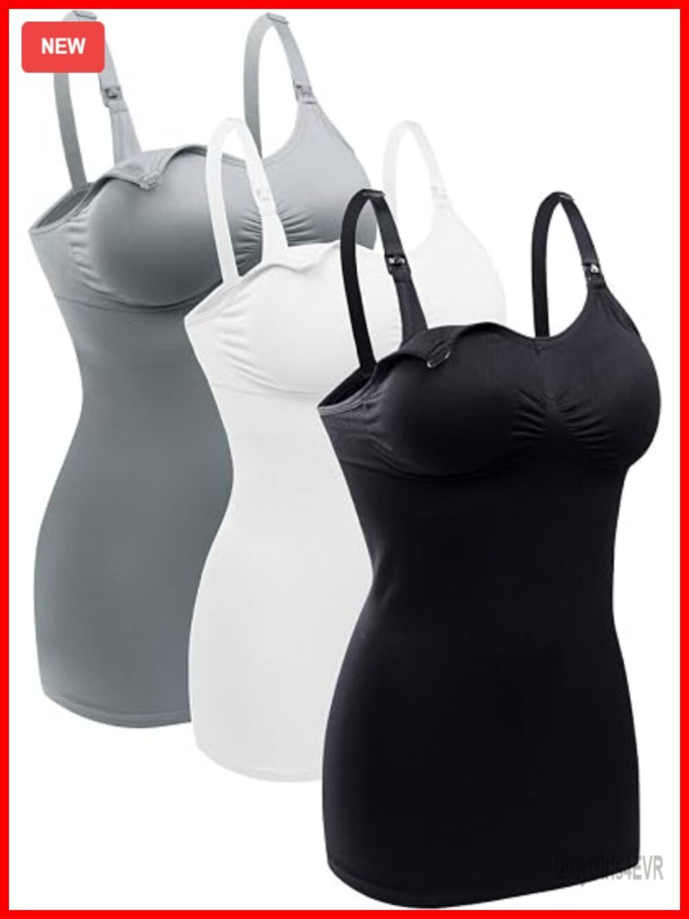 Nursing Tank Tops with Built-In Bra Maternity Cami